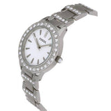 Fossil Jesse White Dial Silver Steel Strap Watch for Women - ES2362