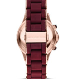 Marc Jacobs Rock Chrono Red Dial Red Rubber Strap Watch for Women - MBM2596