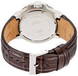 Guess Rigor Analogue Quartz Blue Dial Brown Leather Strap Watch For Men - W0040G10