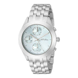 Marc Jacobs Peeker Chronograph Silver Dial Silver Stainless Steel Strap Watch for Women - MBM3371