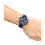 Fossil Jacqueline Blue Dial Blue Steel Strap Watch for Women - ES4094