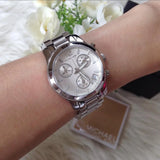 Michael Kors Runway Silver Dial Silver Steel Strap Watch for Women - MK5428