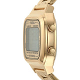 Fossil Retro Digital Gold Dial Gold Steel Strap Watch for Men - FS5843