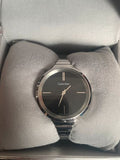 Calvin Klein Lively Black Dial Silver Steel Strap Watch for Women - K4U23121