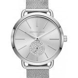 Michael Kors Portia Silver Dial Silver Mesh Bracelet Watch for Women - MK3843