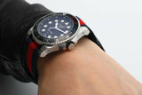 Gucci Dive Black Dial Red & Blue Nylon Strap Watch For Men - YA136210