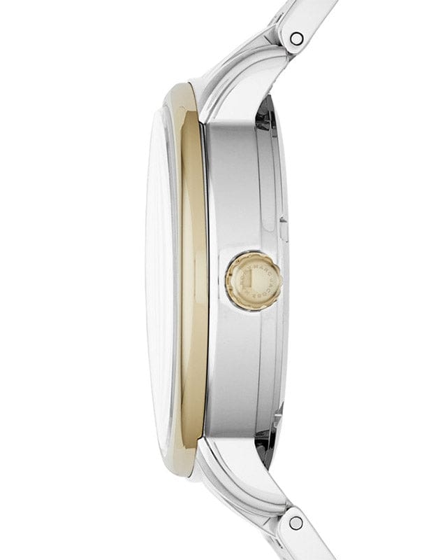 Marc Jacobs Fergus Silver Dial Two Tone Steel Strap Watch for Women - MBM3426