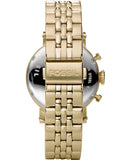 Fossil Boyfriend Chronograph Gold Dial Gold Steel Strap Watch for Women - ES2197