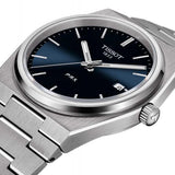 Tissot T Classic PRX Blue Dial Silver Steel Strap Watch For Men - T137.410.11.041.00