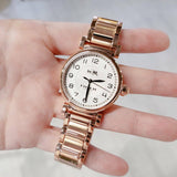 Coach Madison White Dial Rose Gold Steel Strap Watch for Women - 14502395