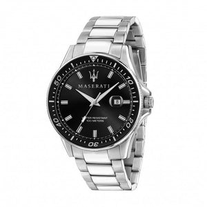 Maserati SFIDA Quartz Black Dial Stainless Steel Watch For Men - R8853140002