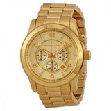 Michael Kors Runway Gold Dial Gold Steel Strap  Watch for Men - MK8077