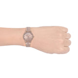 Michael Kors Melissa Analog Rose Gold Dial Rose Gold Steel Strap Watch For Women - MK4396