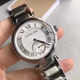 Michael Kors Skylar Silver Dial Silver Steel Strap Watch for Women - MK5866