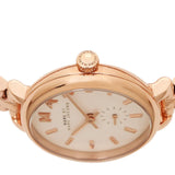 Marc Jacobs Sally White Dial Rose Gold Stainless Steel Strap Watch for Women - MBM8643