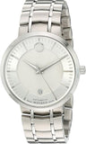 Movado 1881 Automatic Silver Dial Silver Steel Strap Watch for Men - 606915