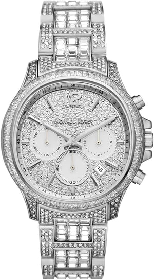 Michael Kors Sage Pavé Limited Edition Crystals Silver Dial Silver Steel Strap Watch for Women - MK7483LE