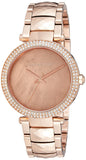 Michael Kors Parker Rose Gold Dial with Diamonds Rose Gold Steel Strap Watch for Women - MK6426