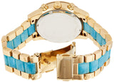 Michael Kors Ritz Gold Dial Two Tone Steel Strap Watch for Women - MK6328