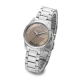 Gucci G Timeless Brown Dial Silver Steel Strap Watch For Women - YA126526