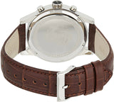 Hugo Boss Jet Chronograph Quartz Silver Dial Brown Leather Strap Watch For Men - HB1513280