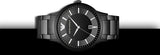 Emporio Armani Renato Quartz Black Dial Black Steel Strap Watch For Men - AR11079