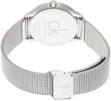 Calvin Klein Minimal Silver Dial Silver Mesh Bracelet Watch for Women - K3M2212Z