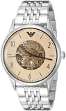 Emporio Armani Meccanico Multicolor Dial Silver Steel Strap Watch For Men - AR1922