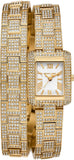 Michael Kors Emery Analog Crystals White Dial Gold Steel Strap Watch for Women - MK4835