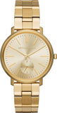 Michael Kors Jaryn Analog Quartz Gold Dial Gold Steel Strap Watch For Women - MK3500