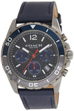 Coach Kent Grey Dial Blue Leather Strap Watch for Men - 14602558