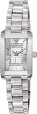 Emporio Armani Classic Diamonds Silver Dial Silver Steel Strap Watch For Women - AR3170