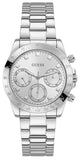 Guess Eclipse Multi Function Silver Dial Silver Steel Strap Watch for Women - GW0314L1