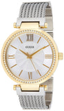 Guess Soho Diamonds Silver Dial Silver Mesh Bracelet Watch for Women - W0638L7