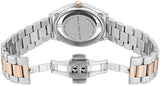 Marc Jacobs Tether White Transparent Dial Two Tone Stainless Steel Strap Watch for Women - MBM3436