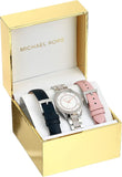 Michael Kors Lauryn Quartz Mother of Pearl White Dial Two Tone Steel Strap Watch For Women - MK4366