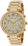 Michael Kors Parker Gold Dial Gold Steel Strap Watch for Women - MK5856