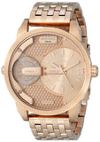 Diesel Mini Daddy Rose Gold Dial Rose Gold Steel Strap Watch For Men - DZ7318