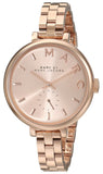 Marc Jacobs Sally Rose Gold Dial Stainless Steel Strap Watch for Women - MBM3364