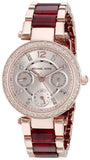 Michael Kors Parker Rose Gold Dial Two Tone Steel Strap Watch for Women - MK6239