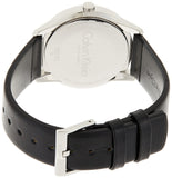 Calvin Klein Steady Black Dial Black Leather Strap Watch for Women - K7Q211C1