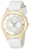 Marc Jacobs Henry Skeleton White Dial White Leather Strap Watch for Women - MBM1339