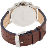 Tommy Hilfiger Daniel Grey Dial Brown Leather Strap Watch for Men - 1710416