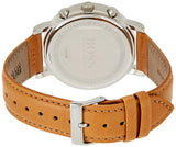 Hugo Boss Spirit Grey Dial Brown Leather Strap Watch for Men - 1513691