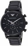 Emporio Armani Luigi Chronograph Black Dial Black Stainless Steel Watch For Men - AR1895