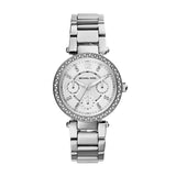 Michael Kors Parker Silver Dial Silver Steel Strap Watch for Women - MK5615