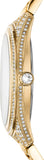 Michael Kors Lauryn Crystals Gold Dial Gold Steel Strap Watch For Women - MK3930