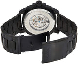 Fossil Modern Machine Automatic Silver Dial Black Steel Strap Watch for Men - ME3080