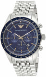 Emporio Armani Sportivo Chronograph Blue Stainless Steel Watch For Men - AR6072