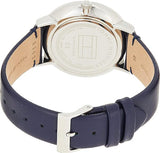 Tommy Hilfiger Jenna White Dial Blue Leather Strap Watch for Women - 1782072